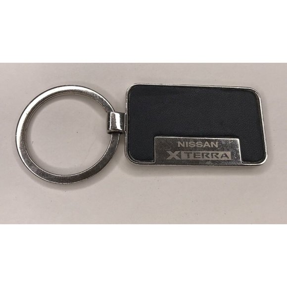 NISSAN XTERRA Key Chain Ring Black Silver - Picture 1 of 5
